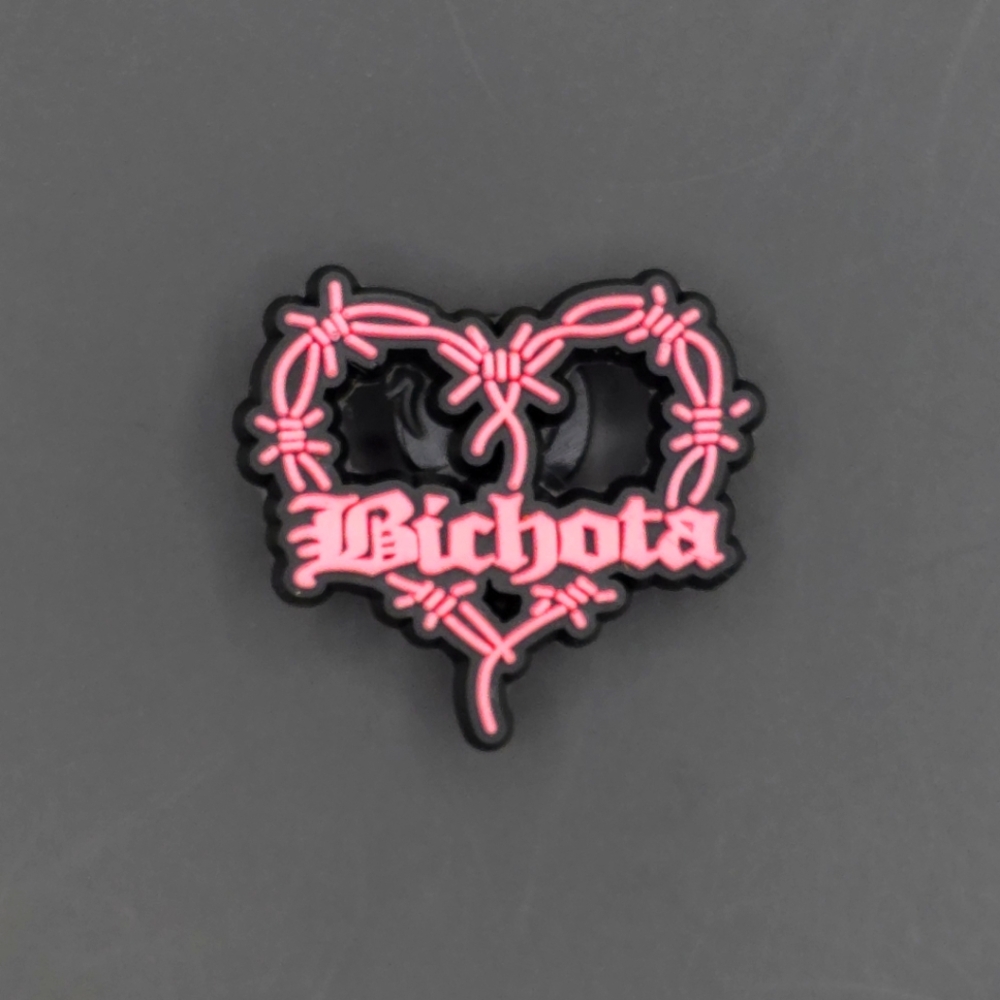 (5/$15) Karol G Bichota Heart Croc Charm